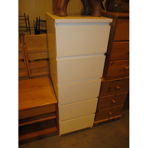 410 - Modern Chest of 5 Drawers, 40cm