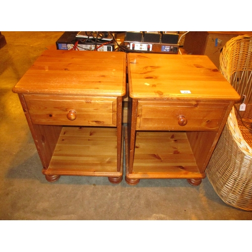 414 - Pair of Pine Bedside Tables