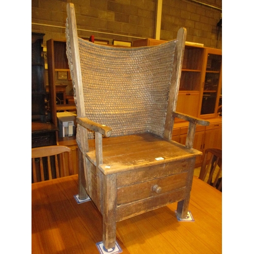 19th Century Orkney Chair with Drawer