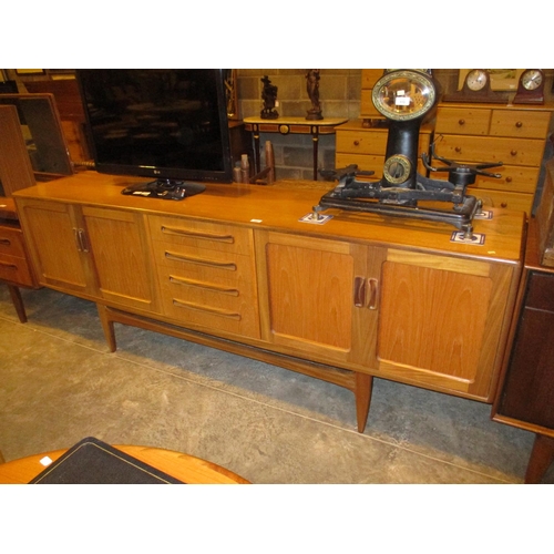 480 - G Plan Mid 20th Century Teak Long John Sideboard, 214cm