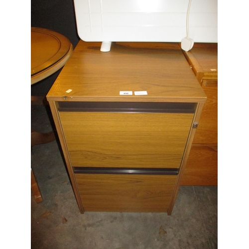 496 - Two Drawer Filing Cabinet with Key