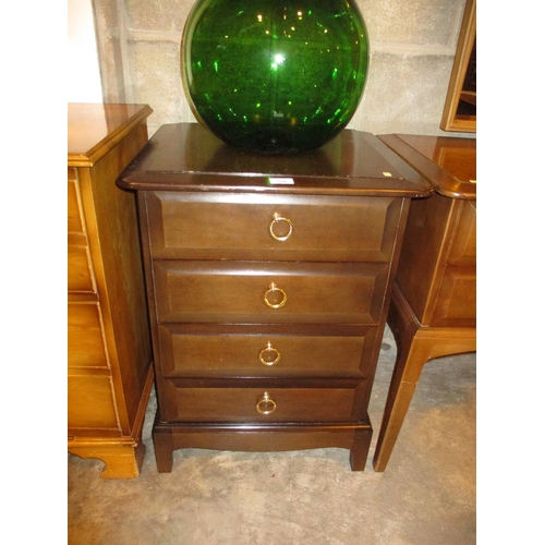 528 - Stag Minstrel Bedside Chest of 4 Drawers, 53cm