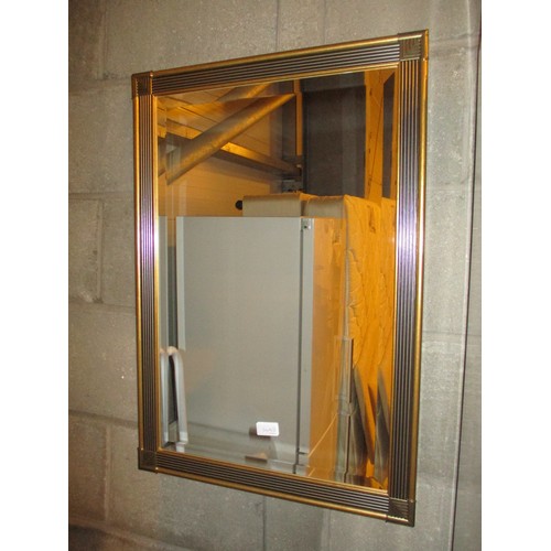 349B - Gilt Frame Wall Mirror, 73x60cm