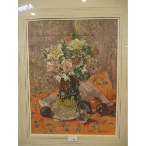 335 - Mary Nicol Neill Armour, 1981, LLD, RSA, RSW, RGI, Scottish 1902-2000, Pastels, Early Spring Flowers... 