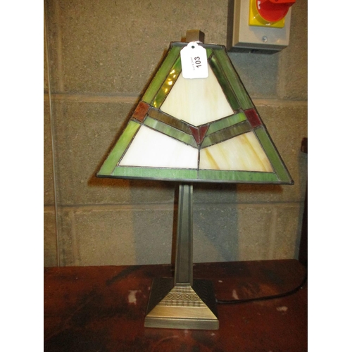 103 - Tiffany Style Table Lamp