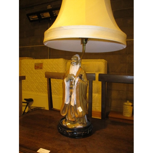 135 - Chinese Porcelain Figure Lamp