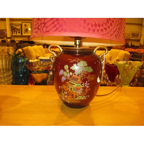 149 - Carltonware Rouge Royale Vase Fitted as a Lamp