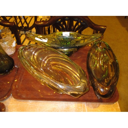 153 - Three Venetian Glass Dishes