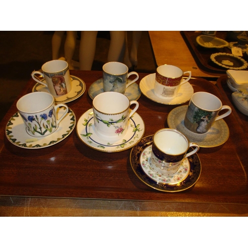 224 - Seven Cabinet Cups and Saucers