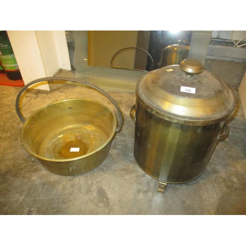 250 - Brass Jam Pan and a Coal Box