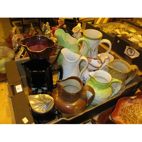 70 - Collection of Victorian and Later Pottery Jugs