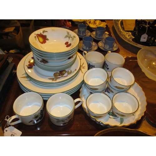 85 - Royal Worcester Evesham Vale 20 Piece Breakfast Set and Other Pieces