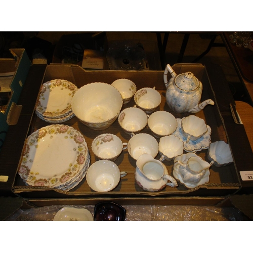 93 - The Foley China Part Tea Set and Victorian Tea China