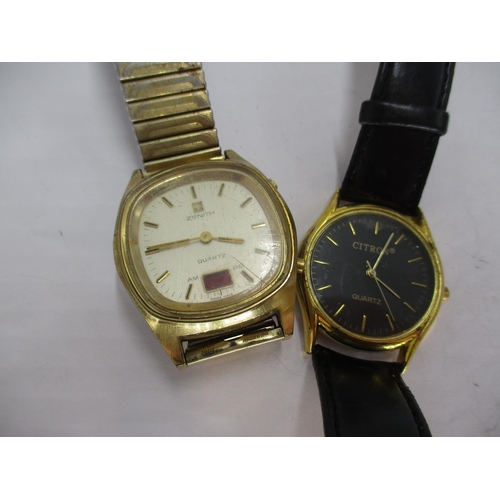 394 - Gents Zenith Quartz and Citron Watches