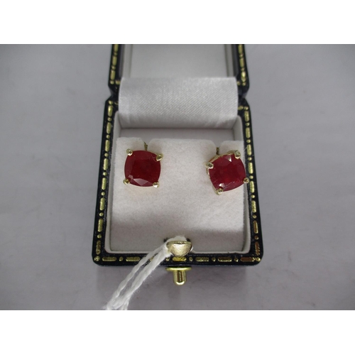 401 - Red Gemstone Earrings