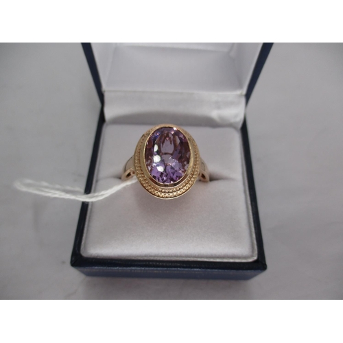 415 - Large Amethyst Ring