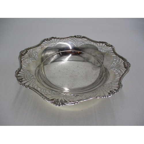 430 - Art Deco Silver Pedestal Bowl having Pierced Decoration, Birmingham 1932, 534g