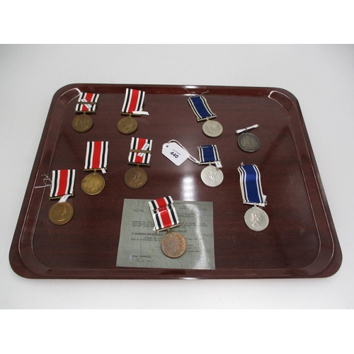 440 - Ten Police/Special Constabulary Medals