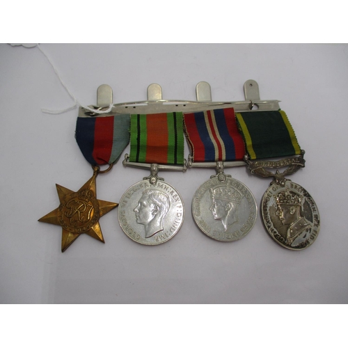 446 - Three WWII Medals and Efficient Service Medal to 2755887 DUR. D. Downie RASC