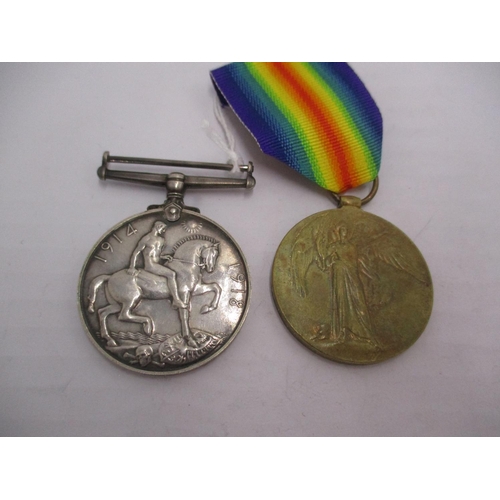 454 - Two WWI Medals to 746119 Pte. H. V. Tozer 18-Can. Inf.