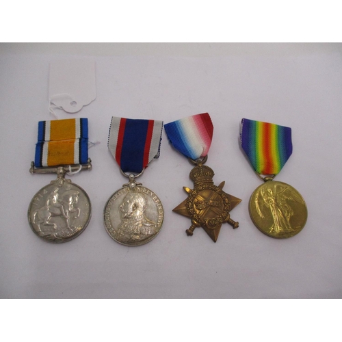 456 - Three WWI Medals and Fleet Reserve Long Service Medal to K. 3762 PO. B. 13927 H.A. Pickett Sto. 1 R.... 