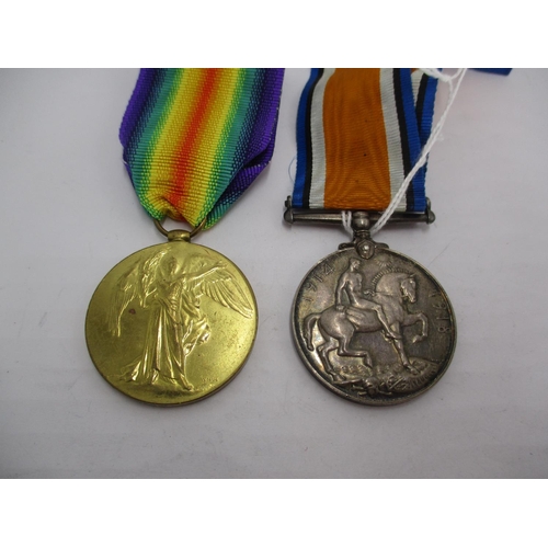 459 - Two WWI Medals to 2. Lieut. J.B. Salmond