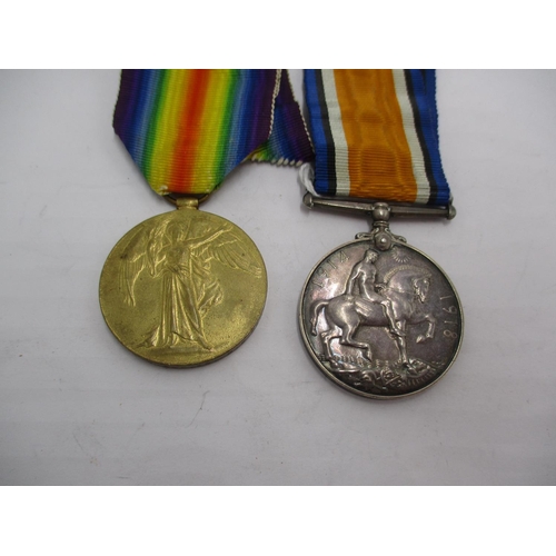 468 - Two WWI Medals to G-23730 Pte. W. Bowles R.W. Kent R.