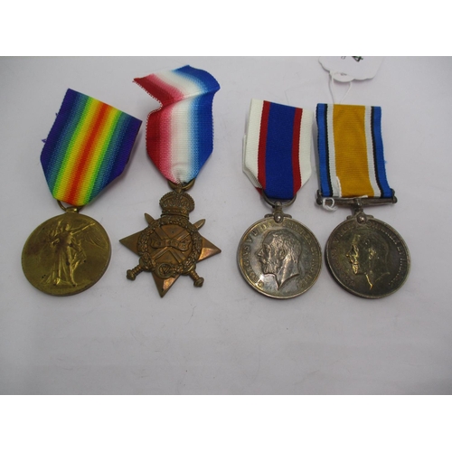 477 - Four WWI Medals to SS. 5306 W. Bamforth Ord. R.N.