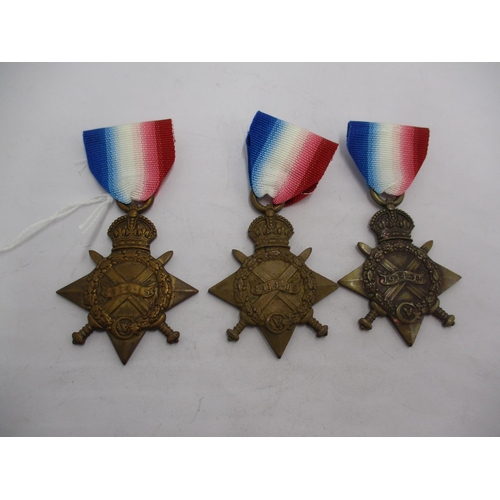 488 - Three WWI Medals to James Beckett, David McArthur and William Firn