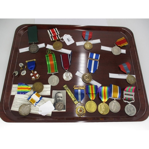 490 - Collection of WWI Medals, Nato Service Medal and Various Other Medals etc