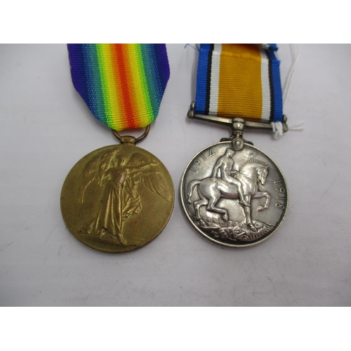 497 - Two WWI Medals to T-4523 Pte H. Veale The Queens R