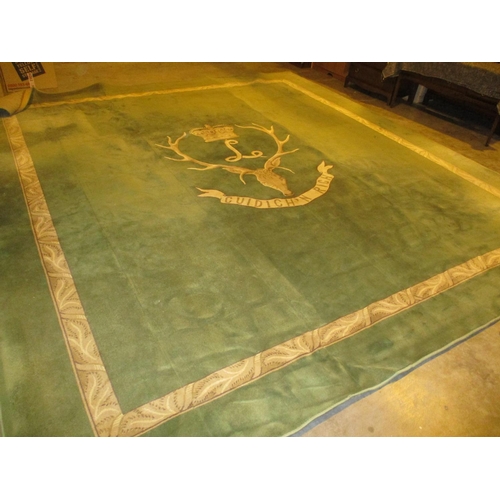 544A - Seaforth Highlanders Emblem Carpet, 440x410cm