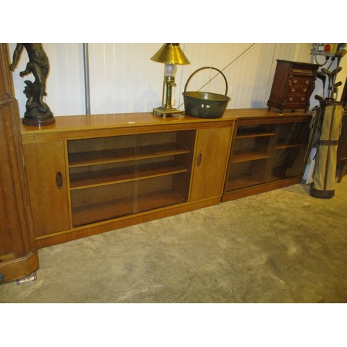 549 - Pair of Teak Bookcases, 152 & 107cm