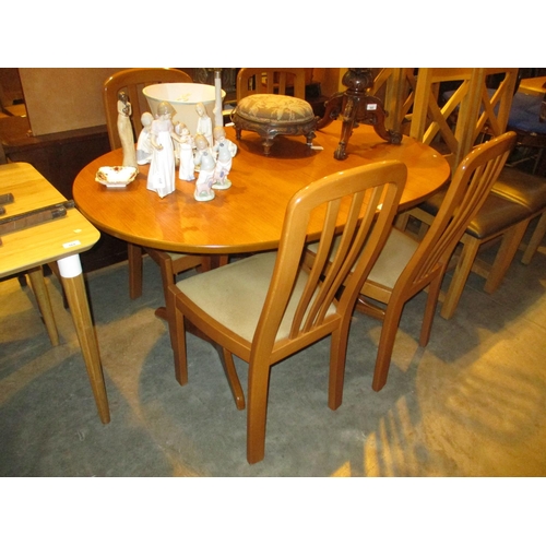 567 - Teak Extending Dining Table with 4 Chairs