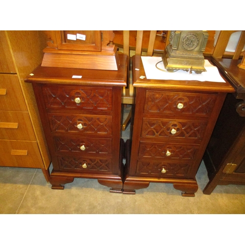 588 - Pair of Mahogany Bedside Chests