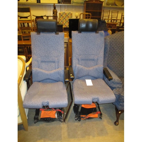 608 - Pair of Martin Baker Mission Seats, an Aircraft Seat Design Originally Developed for The Nimrod, alo... 