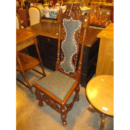 655 - 19th Century Walnut Carolean Style Occasional Chair