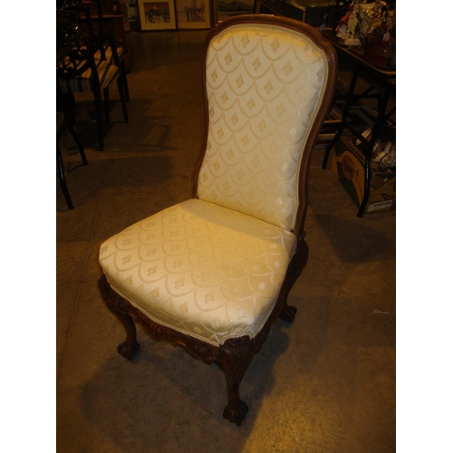 658 - Pair of Georgian Style Walnut Hall Chairs