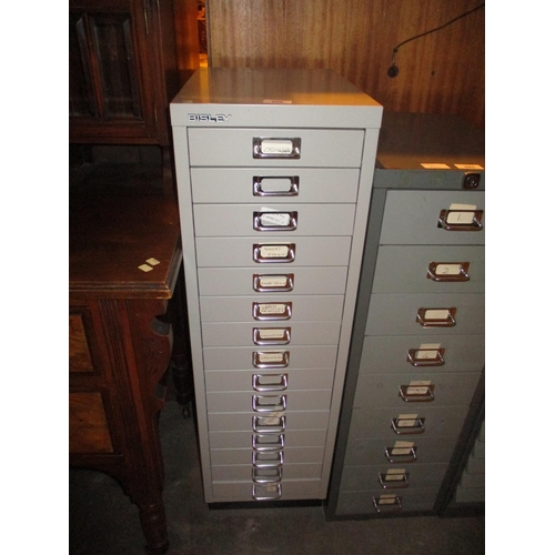 686 - Bisley 15 Drawer Index Chest