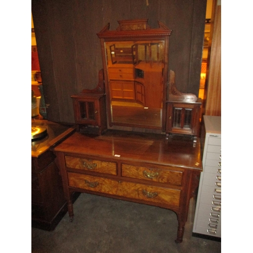 687 - Late Victorian Walnut Dressing Table, 113cm