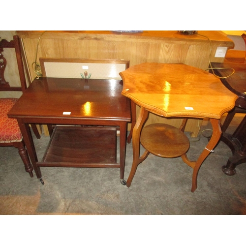 690 - Occasional Table, Card Trolley and Fire Screen