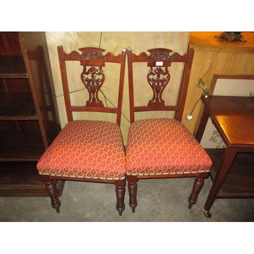 691 - Pair of Late Victorian Bedroom Chairs