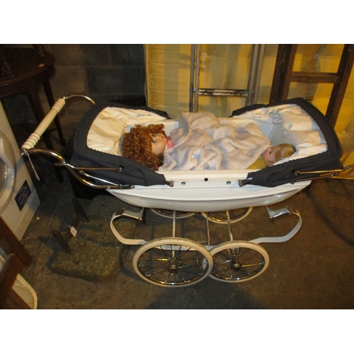 700 - Silver Cross Twin Dolls Pram