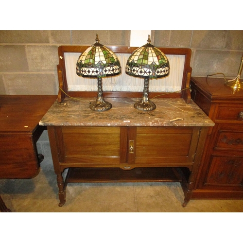 716 - Edwardian Marble Top Wash Stand, 107cm