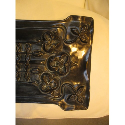 305 - Art Nouveau Patinated 3 Branch Wall Sconce