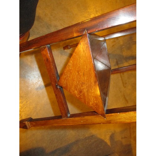 620 - Edwardian Inlaid Mahogany News Rack