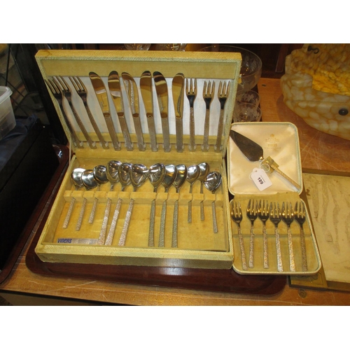 189 - Viners Canteen of Cutlery and Matching Pastry Set