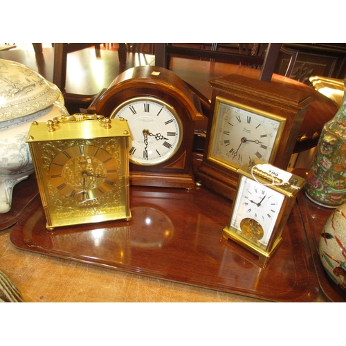 199 - Comitti Mantel Clock and 3 Others