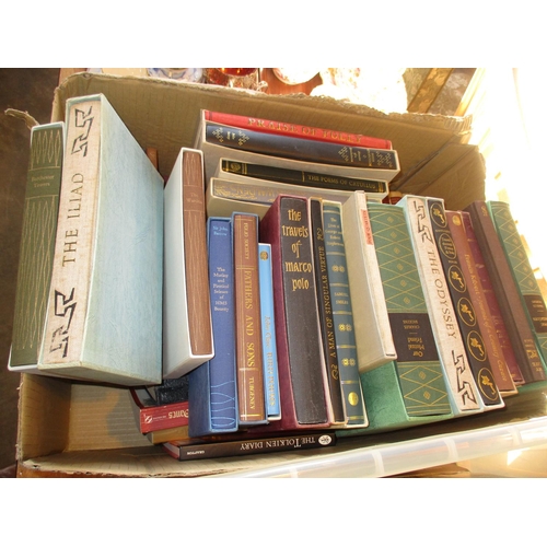 214 - Box of Books including Folio Society and Winston Churchill