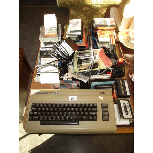 217 - Commodore 64 with Accessories and Games